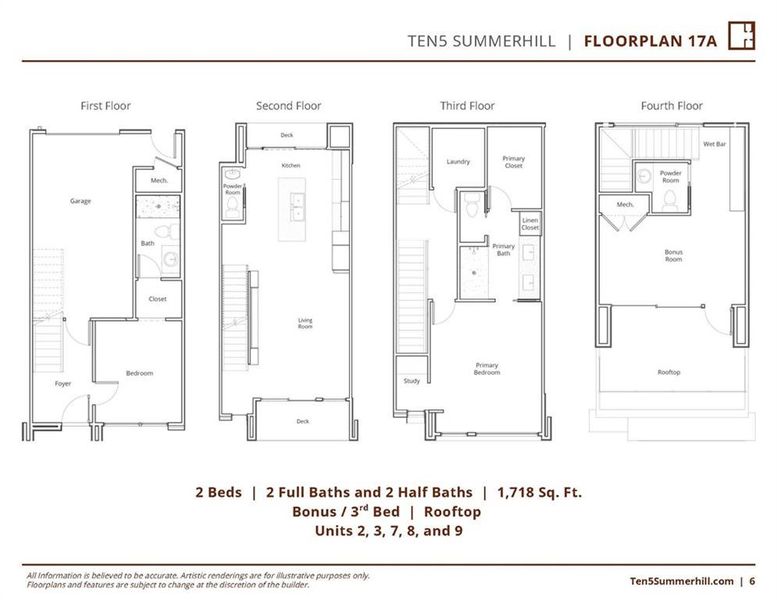 2D floor plan layout of this home in Ten 5 Summerhill, Atlanta, GA (Image 3). 2D floor plan layout of this home in Ten 5 Summerhill, Atlanta, GA (Image 3).