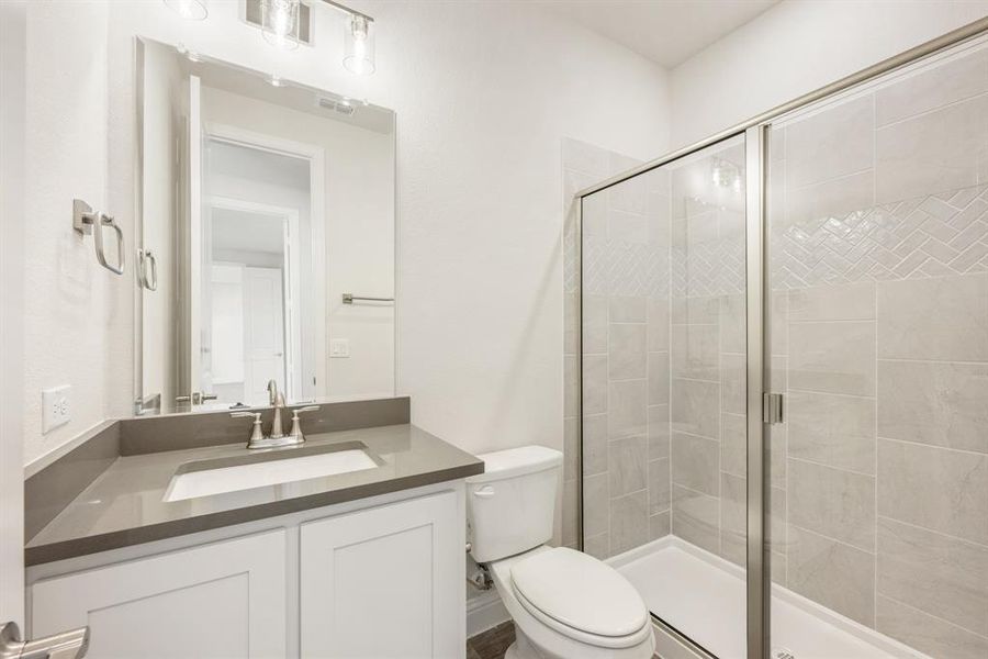 Furnished interior view inside a new home in Sunrise at Garden Valley, Waxahachie (Image 12).