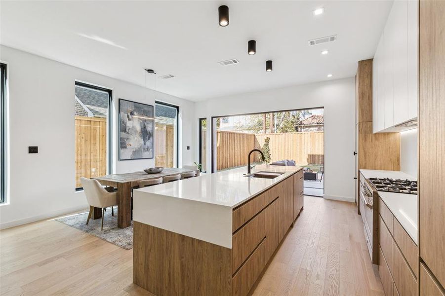 Furnished interior view inside a new home in , Dallas (Image 12).