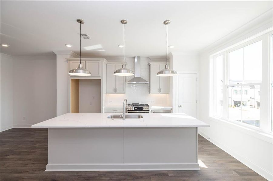 Furnished interior view inside a new home in Millcroft Townhomes, Buford (Image 13). Furnished interior view inside a new home in Millcroft Townhomes, Buford (Image 13).
