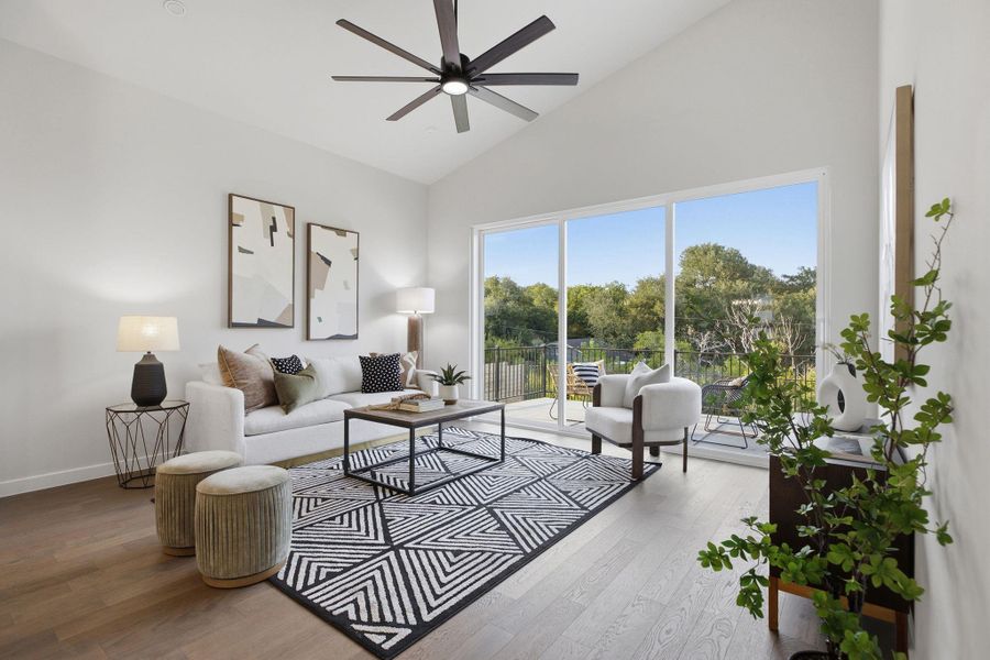 Furnished interior view inside a new home in , Austin (Image 16).