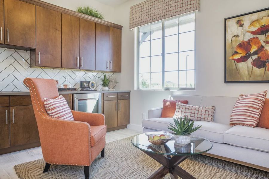 Furnished interior view inside a new home in Bellero Estates, Queen Creek (Image 14).