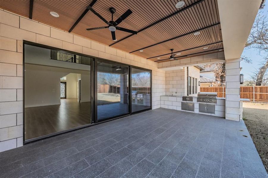 Exterior details and patio area of a home in , Colleyville (Image 26).