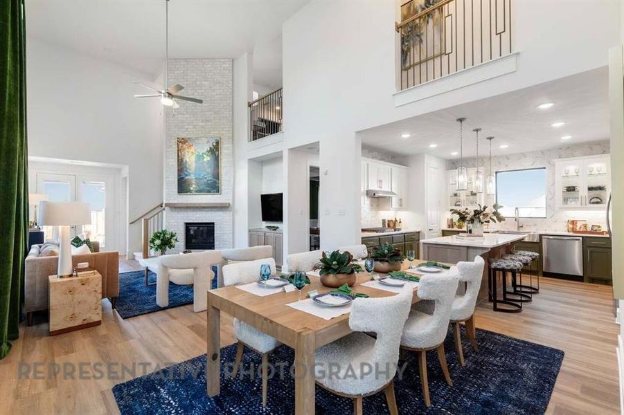 Furnished interior view inside a new home in Aster Park: 40ft. lots, McKinney (Image 19).