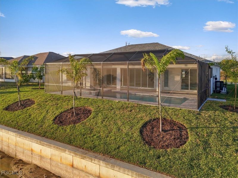Exterior details and patio area of a home in Cape Coral, Cape Coral (Image 24). Exterior details and patio area of a home in Cape Coral, Cape Coral (Image 24).