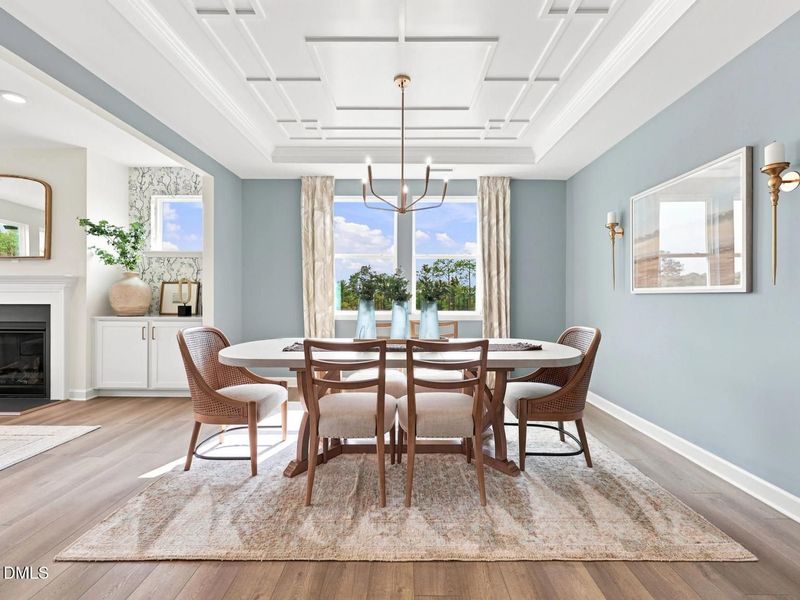 Furnished interior view inside a new home in Sage on North Main, Wake Forest (Image 30).
