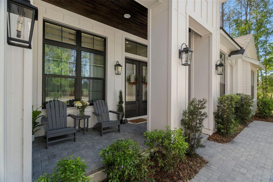 Exterior details and patio area of a home in , Brooksville (Image 32).