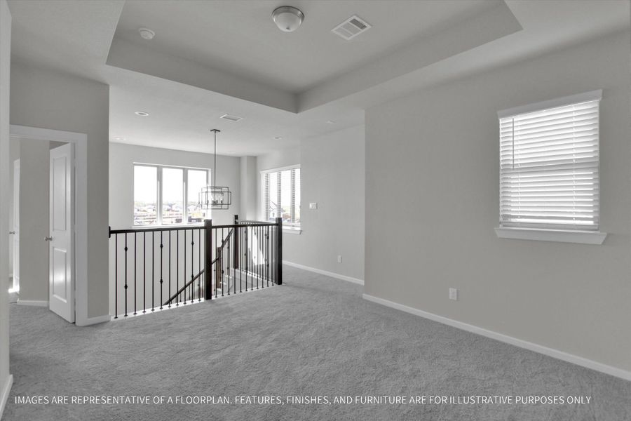 Spacious, unfurnished interior of a new home in Sunterra 50s, Katy (Image 26).