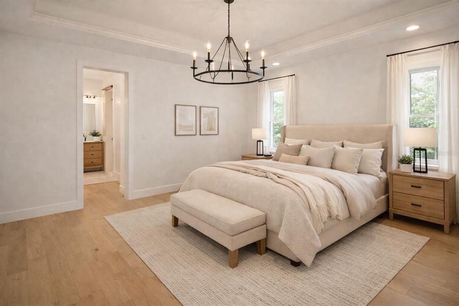 Furnished interior view inside a new home in , Oviedo (Image 15).