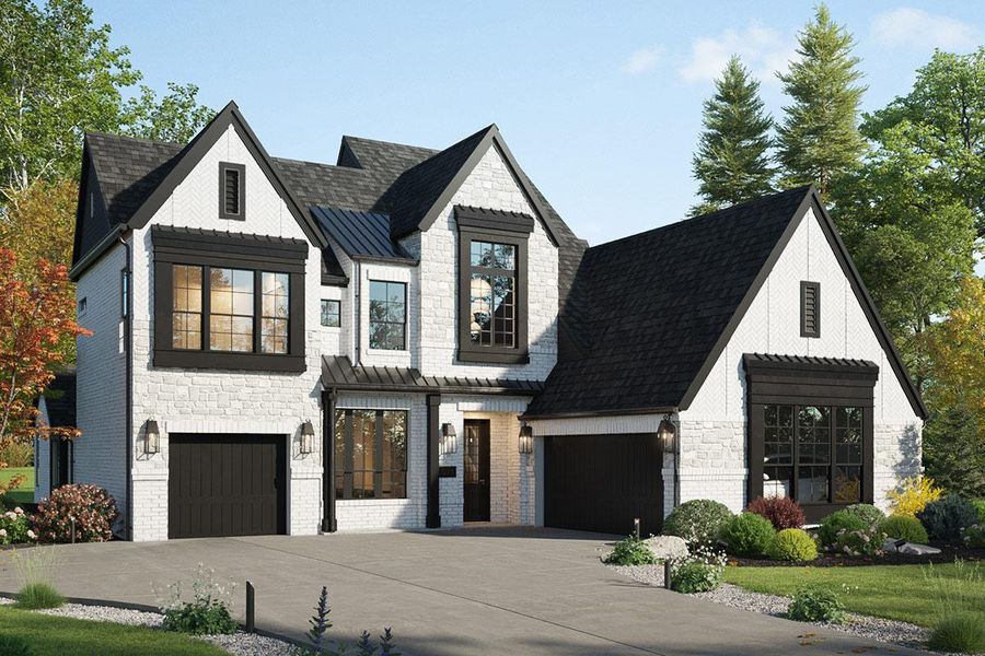 Representative exterior photo of a completed home built from the Grand Riverside by Grand Homes in Grand Oaks, Celina, TX (Image 22).