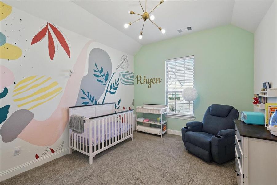 Just change the name and this adorable room would be perfect for your "little one"