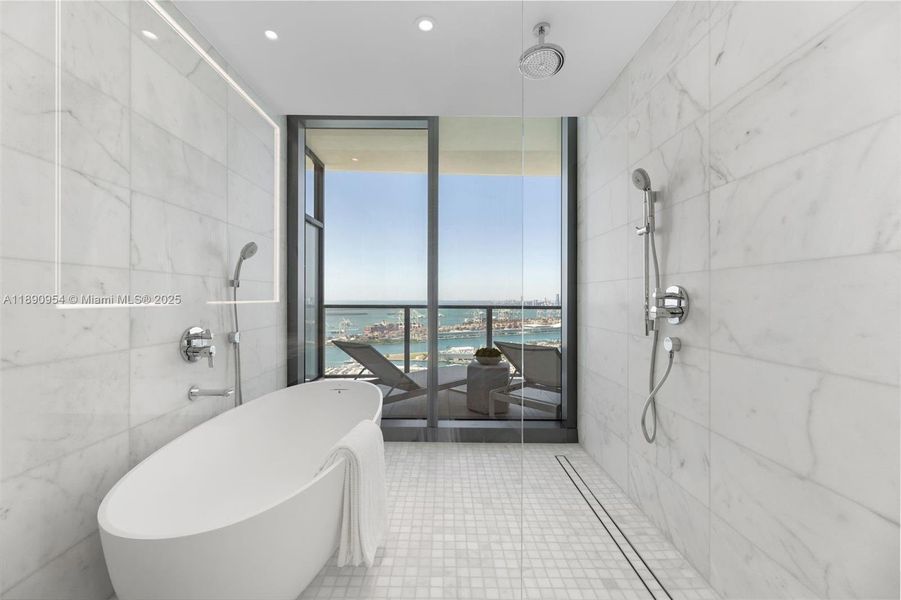 Furnished interior view inside a new home in Five Park, Miami Beach (Image 5). Furnished interior view inside a new home in Five Park, Miami Beach (Image 5).