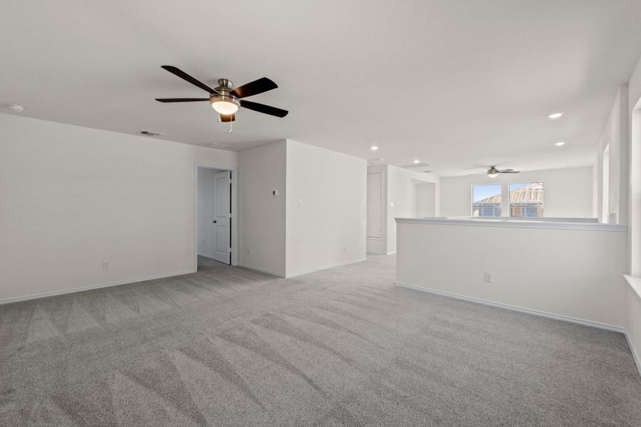 Spacious, unfurnished interior of a new home in Salerno - Heritage Collection, Round Rock (Image 17). Spacious, unfurnished interior of a new home in Salerno - Heritage Collection, Round Rock (Image 17).