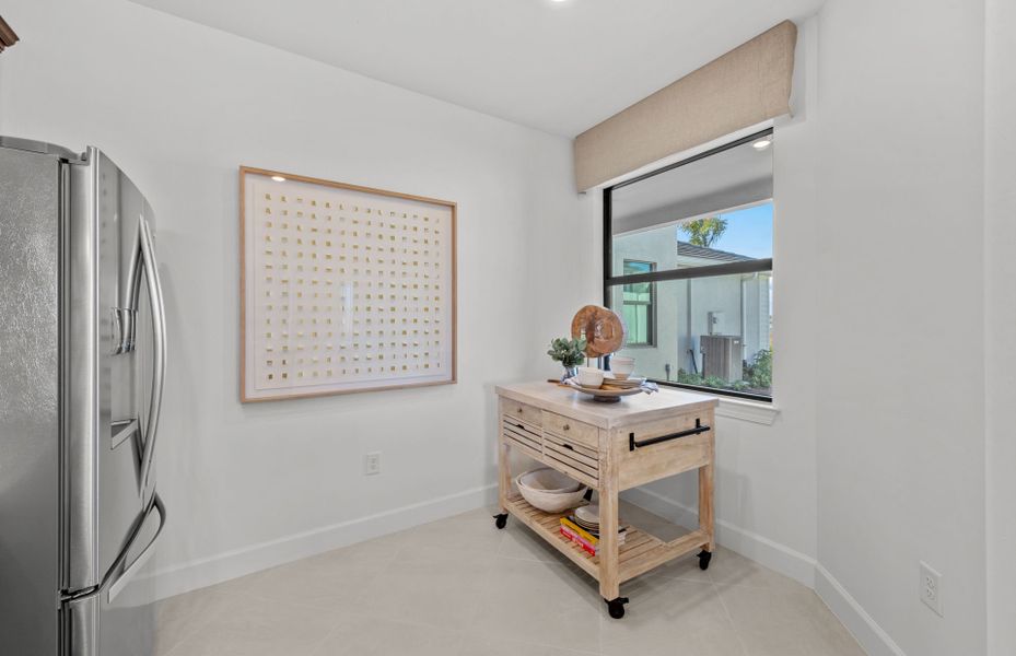 Kitchen nook, perfect for added storage or eating nook