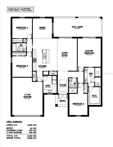 2D floor plan layout of this home in , North Port, FL (Image 2).