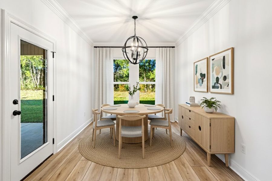 Front exterior of a new home in Eagle Pointe, Pensacola, FL, highlighting curb appeal (Image 16).