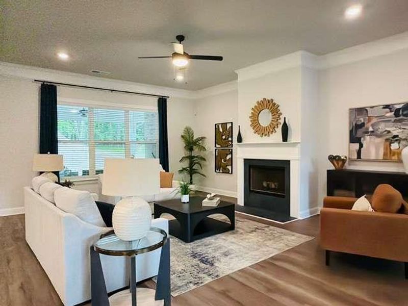Furnished interior view inside a new home in Tuscany Hills, Douglasville (Image 8).