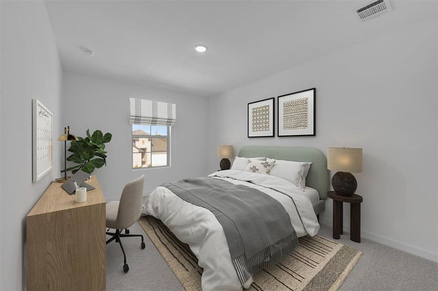 Furnished interior view inside a new home in Aspire at Reunion, Newark (Image 10).