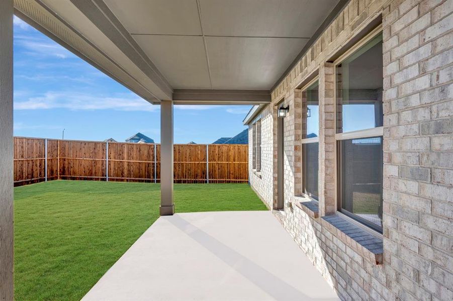 Exterior details and patio area of a home in Meadow Park, Denton (Image 24). Exterior details and patio area of a home in Meadow Park, Denton (Image 24).
