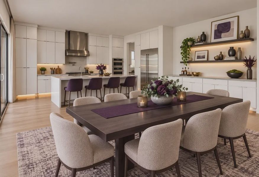 Virtually Staged Kitchen Dining - 10 of 19