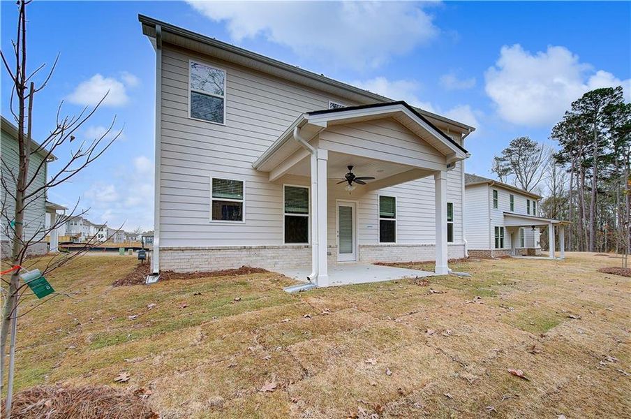 Exterior details and patio area of a home in Cooper Park, McDonough (Image 19).