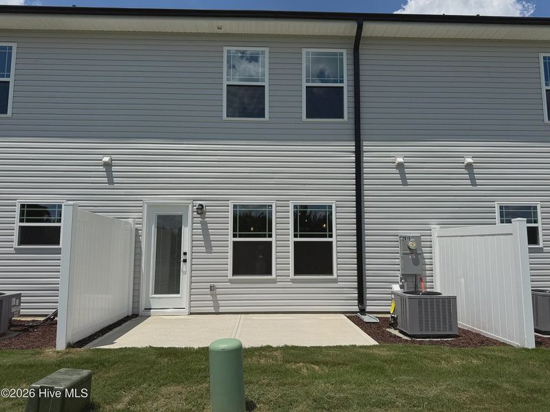 Exterior details and patio area of a home in Joyner Park, Rocky Mount (Image 3). Exterior details and patio area of a home in Joyner Park, Rocky Mount (Image 3).