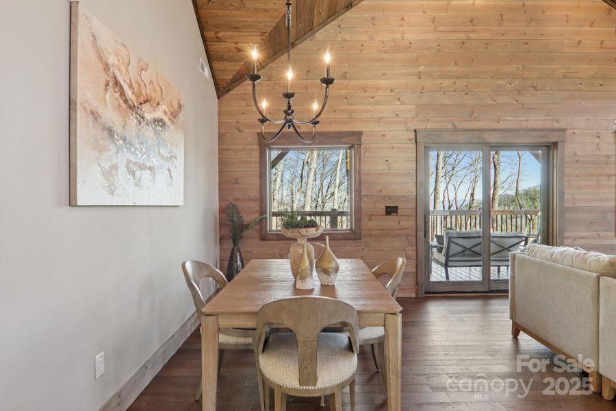Furnished interior view inside a new home in , Maggie Valley (Image 5).