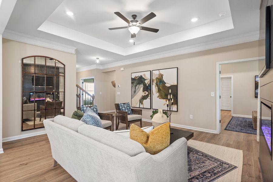 Furnished interior view inside a new home in Maddox Station, Eatonton (Image 13). Furnished interior view inside a new home in Maddox Station, Eatonton (Image 13).