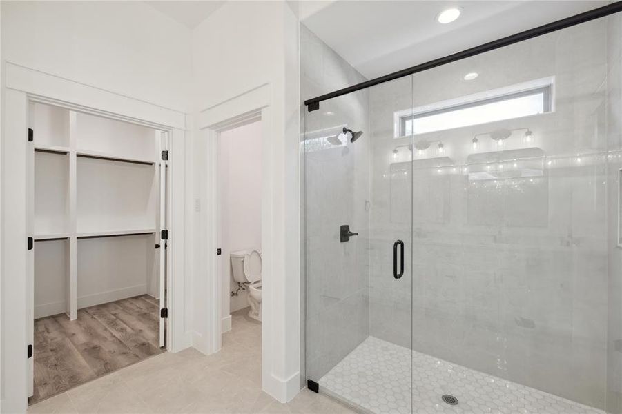 Oversized shower