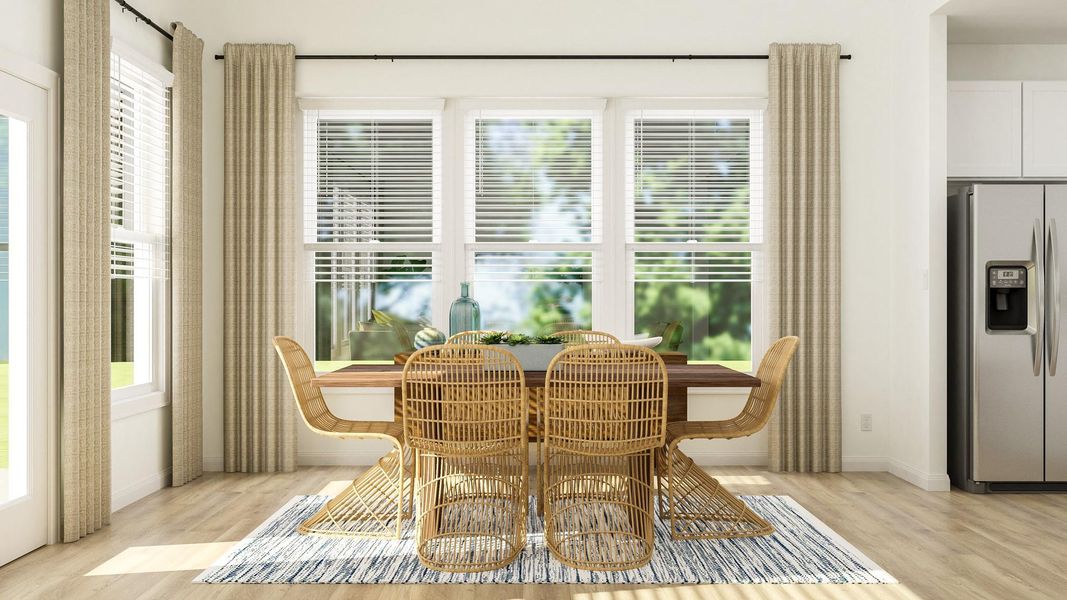 Furnished interior view inside a new home in Lively Ranch: Brookstone Collection, Georgetown (Image 10).
