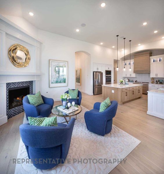Furnished interior view inside a new home in Cross Creek West, Fulshear (Image 16). Furnished interior view inside a new home in Cross Creek West, Fulshear (Image 16).