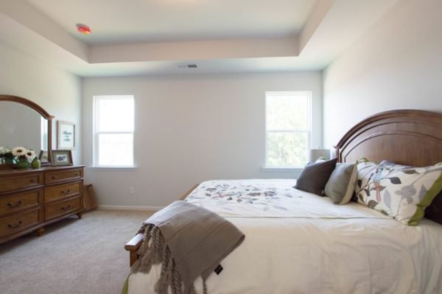 Representative furnished interior of a home built from the Rutherford by Piedmont Residential in Owen Preserve, Canton (Image 3).