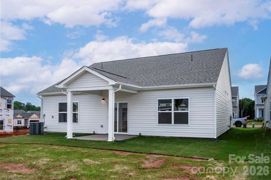 Exterior details and patio area of a home in Willow Estates, Shelby (Image 3).