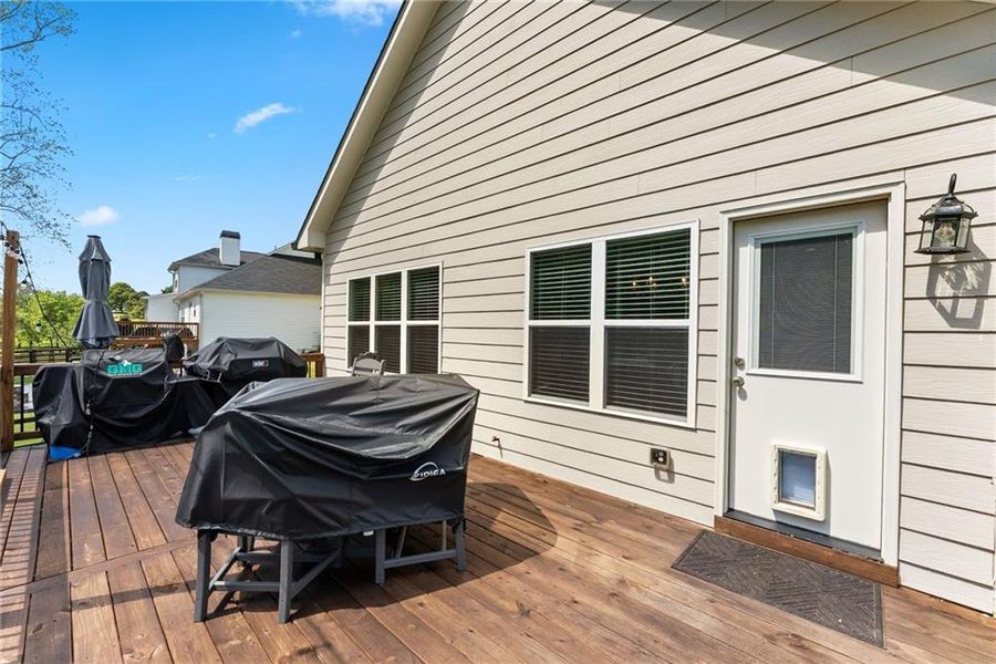 Exterior details and patio area of a home in , Dawsonville (Image 32).