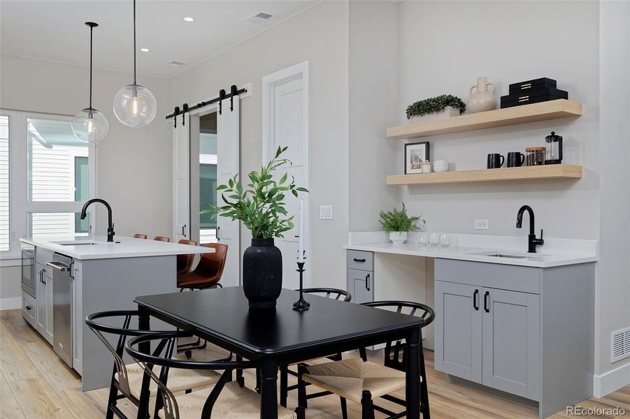 Furnished interior view inside a new home in , Denver (Image 6).