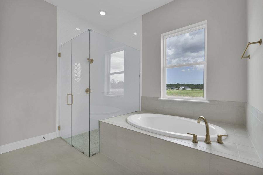 Representative furnished interior of a home built from the Tomoka by Riverside Homes in Hidden Creek at SilverLeaf Phase 1, St. Augustine (Image 22).