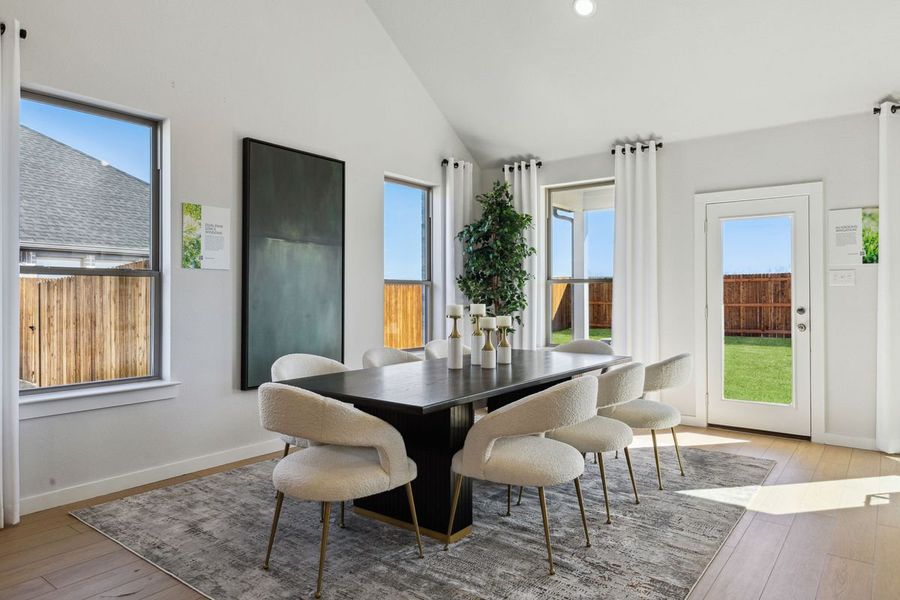 Breakfast Nook in the Winters home plan by Trophy Signature Homes – REPRESENTATIVE PHOTO