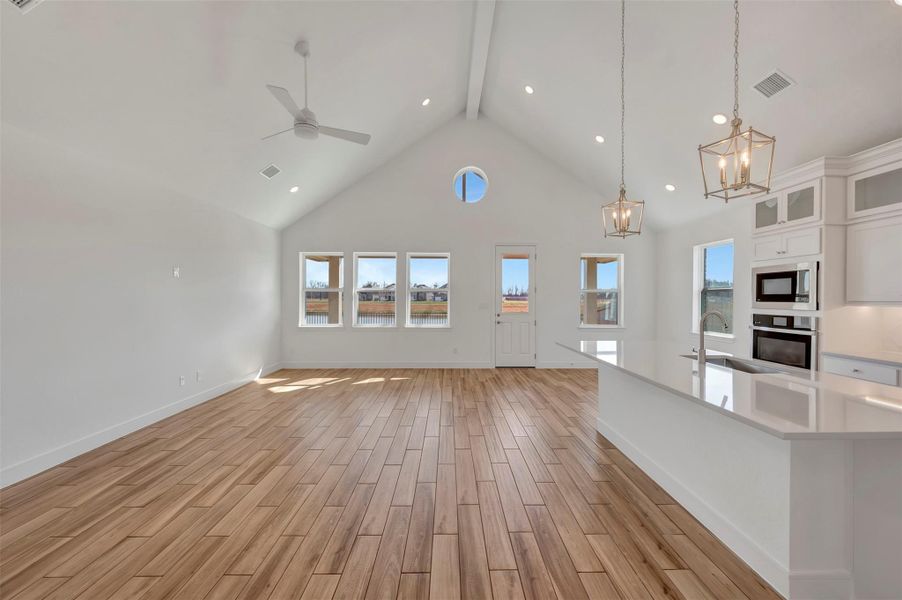 Bright and airy living area Bright and airy living area