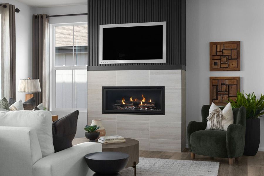 Fireplace at great room