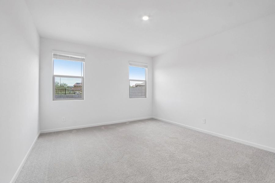Primary suite. Representative images and renderings are for illustrative purposes. Actual structural options and design finishes of home may vary. Primary suite. Representative images and renderings are for illustrative purposes. Actual structural options and design finishes of home may vary.