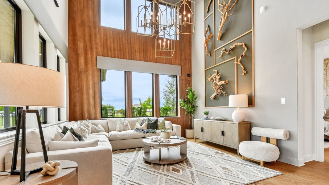 Representative furnished interior of a home built from the Elm by DRB Homes in Revelry, Del Valle (Image 34).
