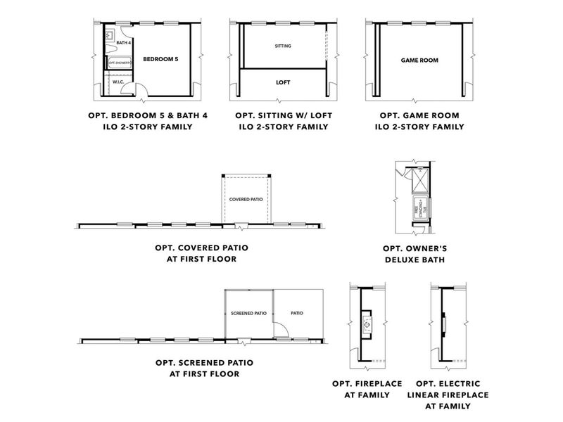 2D floor plan layout for the The Danbury J by Davidson Homes LLC in Fern Hollow, Buford, GA (Image 5).