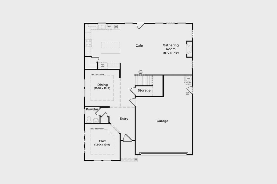 2D floor plan layout of this home in Hamilton Lakes, Loganville, GA (Image 23).