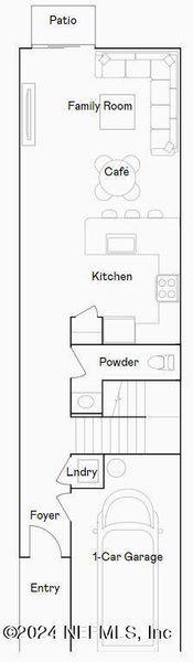 2D floor plan layout of this home in , Jacksonville, FL (Image 4).