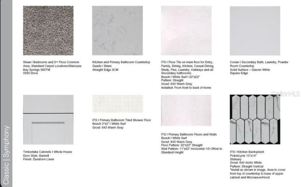 Design Selections ~ Home is under construction, selections are subject to change