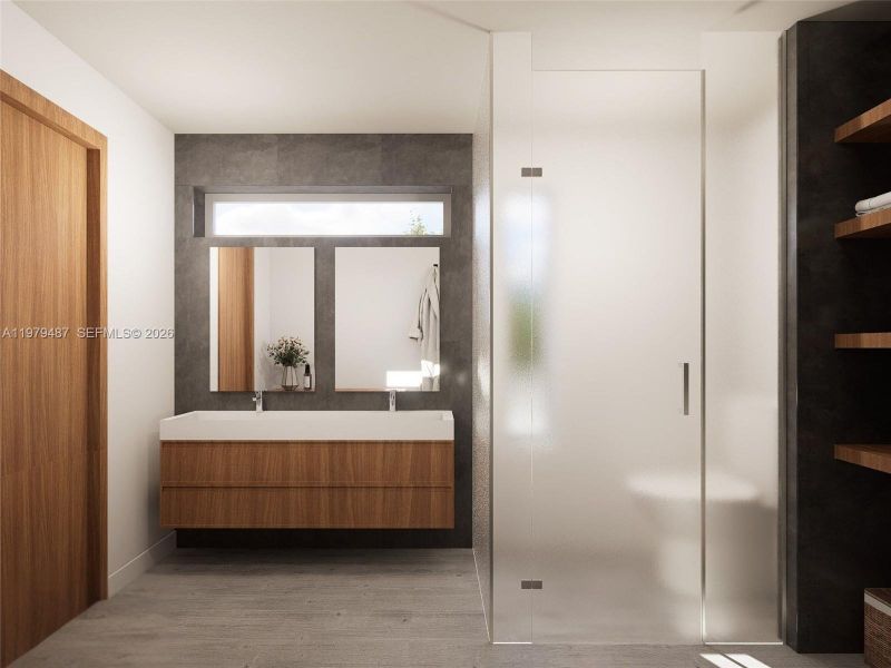 Furnished interior view inside a new home in , Miami (Image 4).