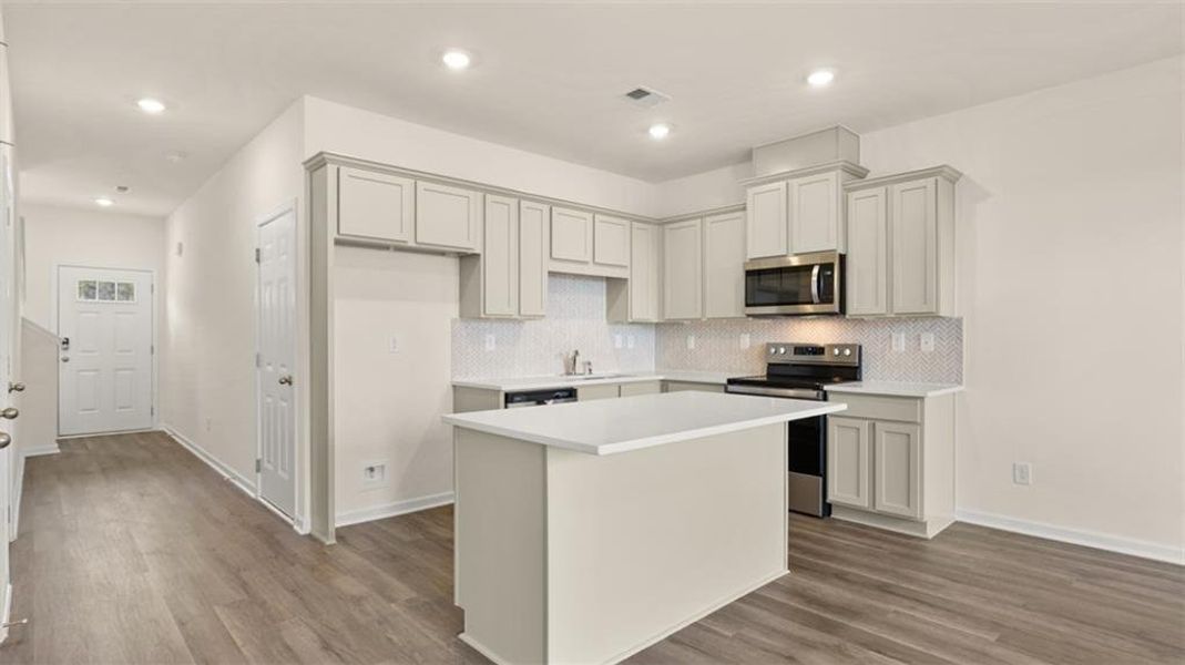 Furnished interior view inside a new home in The Gables at Agricultural Village, Perry (Image 4).