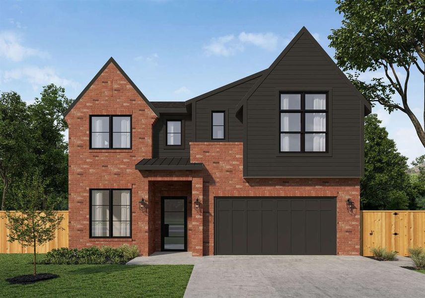 Front exterior of a new home in , Dallas, TX, highlighting curb appeal (Image 1). Front exterior of a new home in , Dallas, TX, highlighting curb appeal (Image 1).