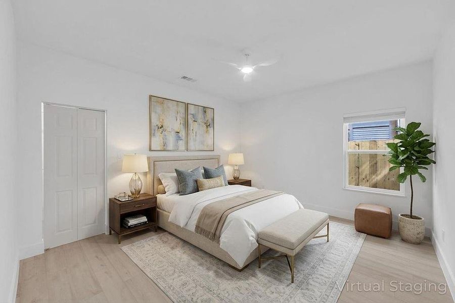 Furnished interior view inside a new home in , Dallas (Image 32).