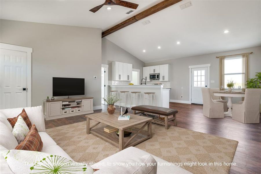 Furnished interior view inside a new home in , Terrell (Image 2). Furnished interior view inside a new home in , Terrell (Image 2).